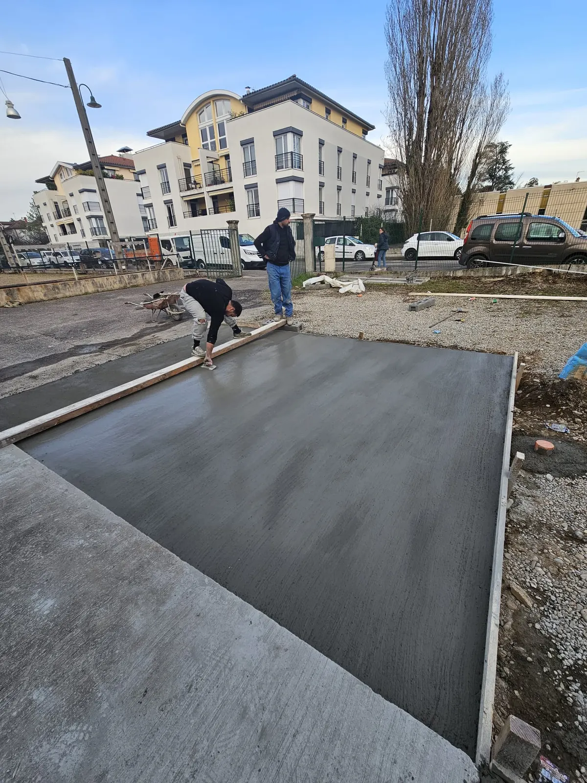 Chantier de maçonnerie et gros œuvre extérieur